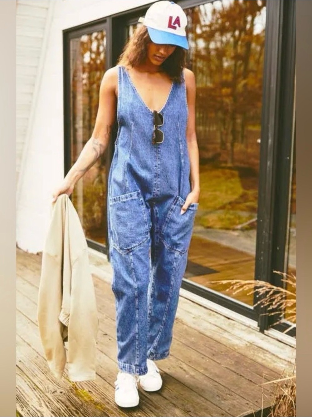 New Free People High Roller Jumpsuit We the Free large - Picture 6 of 12